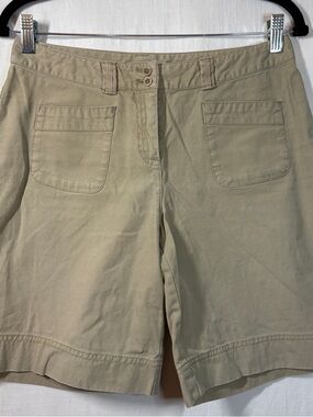 J. Jill Khaki Tan Bermuda Shorts